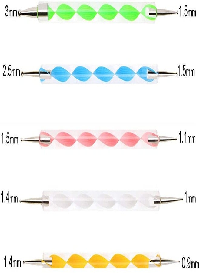 URBAN BOX Dotting Tools 9Pcs Ball Embossing Stylus Set for Mandala Rock Painting Pottery Clay Modeling Carbon Transfer Paper Nail Art Ornaments Art Craft DIY(4 Ball Tools & 5 Acrylic Dotting Tools) - Image 3